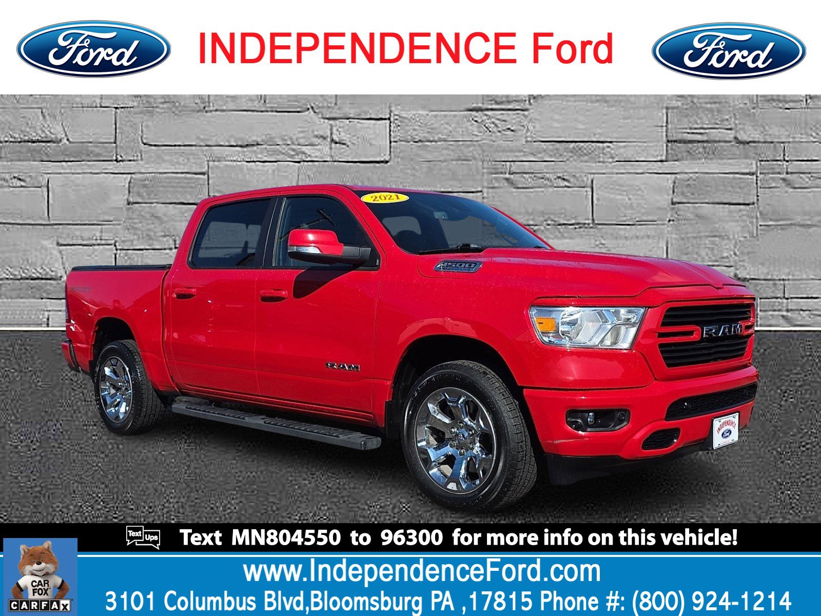 Used 2021 RAM 1500 Big Horn AWD/4WD image 1