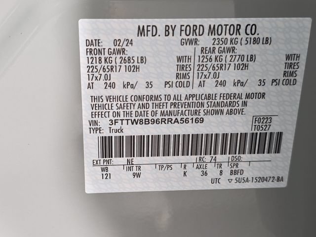 Certified 2024 Ford Maverick XL w/ Equipment Group 100A Standard AWD/4WD image 10
