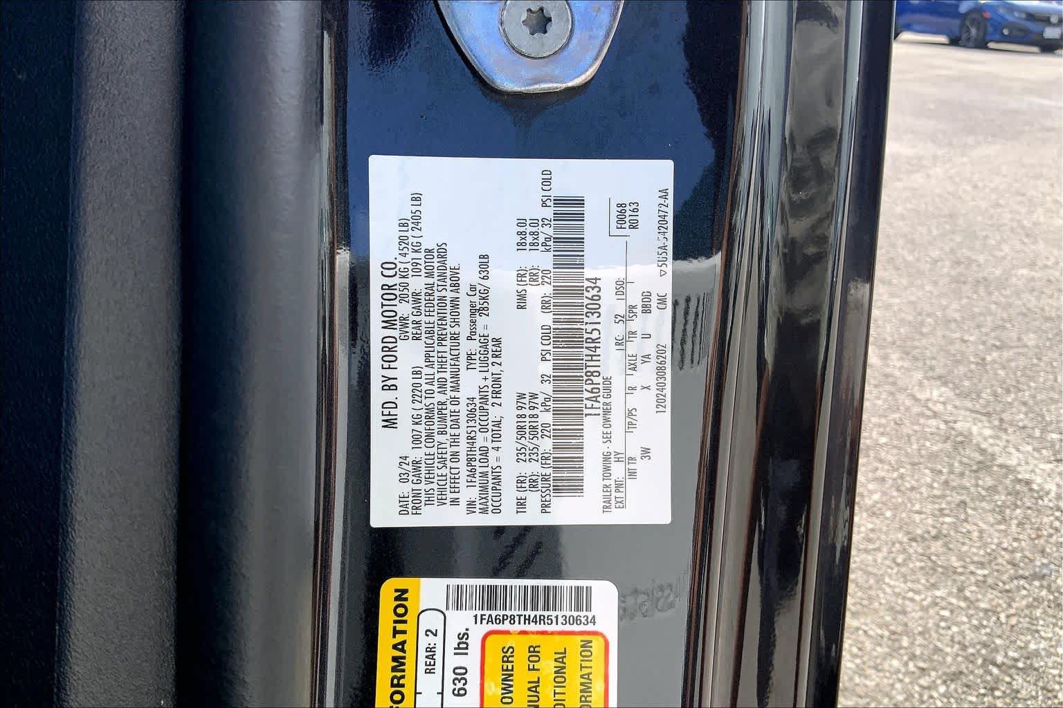Certified 2024 Ford Mustang Premium RWD image 36
