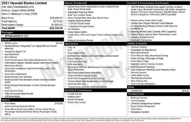 Used 2021 Hyundai Elantra Limited image 5