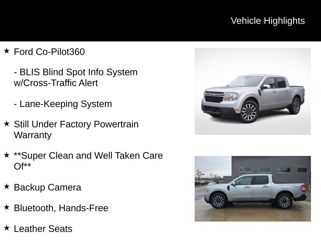 Certified 2023 Ford Maverick Lariat w/ Lariat Luxury Package image 16