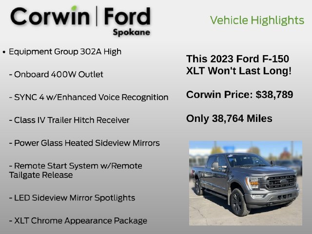 Certified 2023 Ford F150 XLT w/ Equipment Group 302A High AWD/4WD image 7