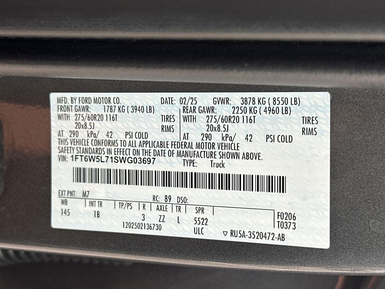 Certified 2025 Ford F150 Lightning Lariat AWD/4WD image 35