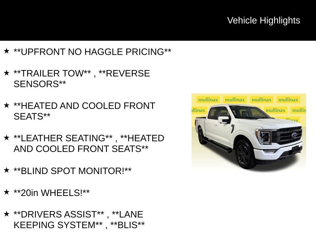 Certified 2023 Ford F150 Lariat w/ Equipment Group 502A High image 14