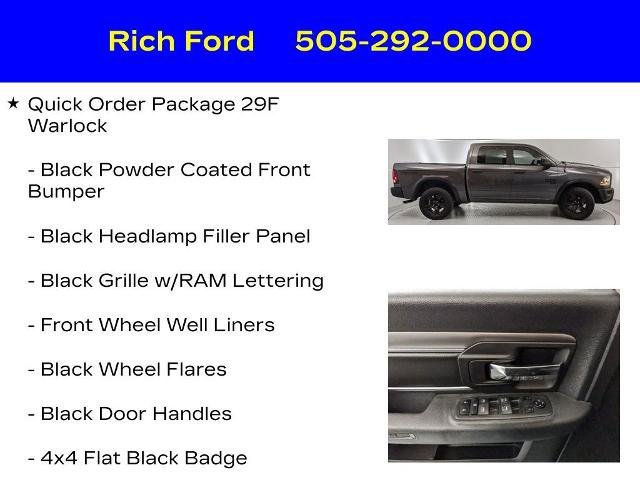 Used 2021 RAM 1500 Classic Warlock w/ Electronics Group AWD/4WD image 21