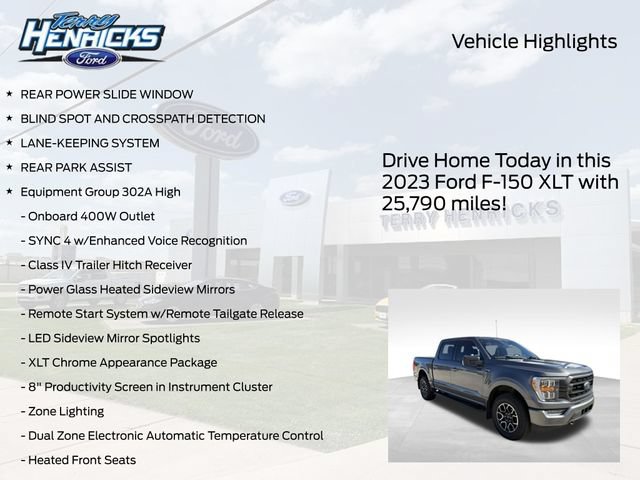 Certified 2023 Ford F150 XLT w/ Equipment Group 302A High AWD/4WD image 4