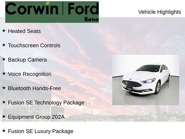 Certified 2017 Ford Fusion SE w/ Fusion SE Technology Package image 2