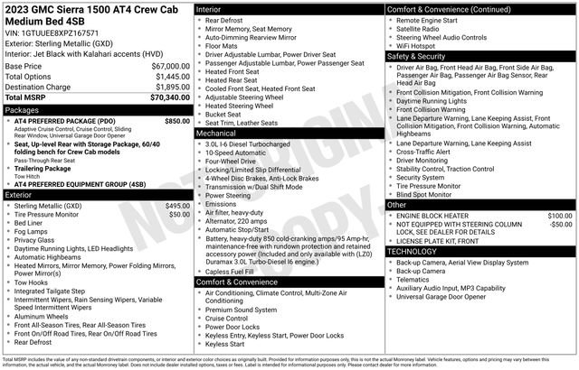 Used 2023 GMC Sierra 1500 AT4 w/ AT4 Preferred Package AWD/4WD image 35
