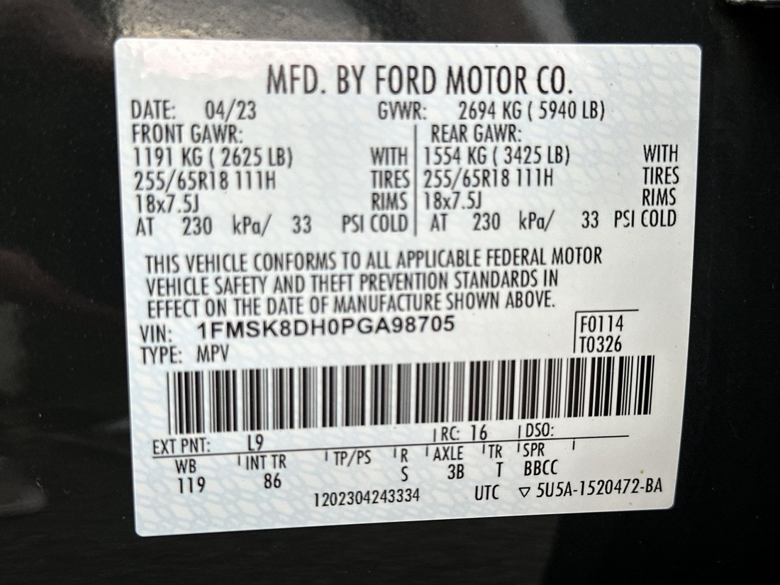 Certified 2023 Ford Explorer XLT AWD/4WD image 30