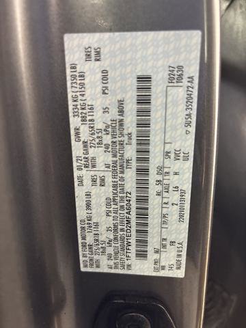 Certified 2021 Ford F150 XLT w/ Equipment Group 302A High image 34