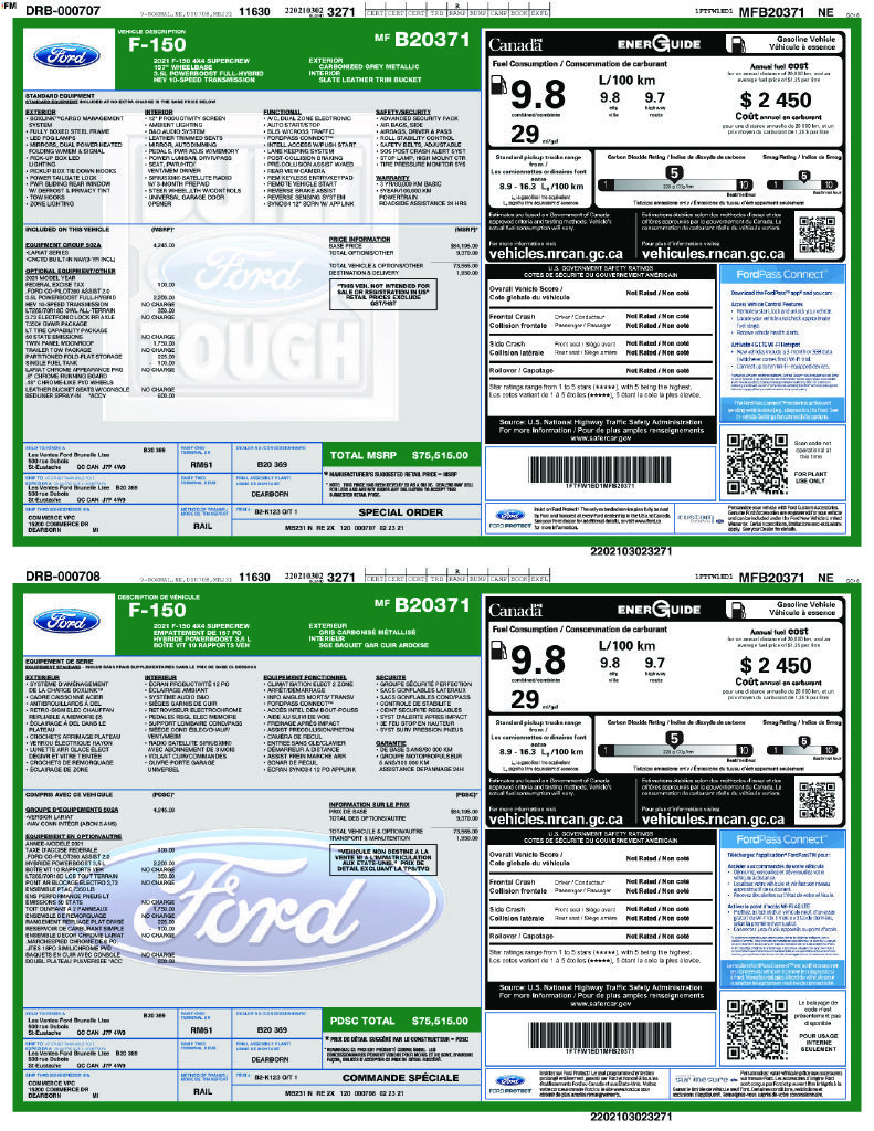 Certified 2021 Ford F150 Lariat w/ Equipment Group 502A High AWD/4WD image 31