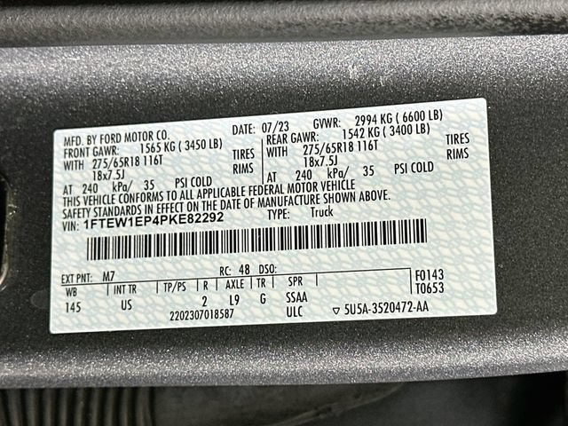 Certified 2023 Ford F150 XLT w/ Equipment Group 302A High AWD/4WD image 37
