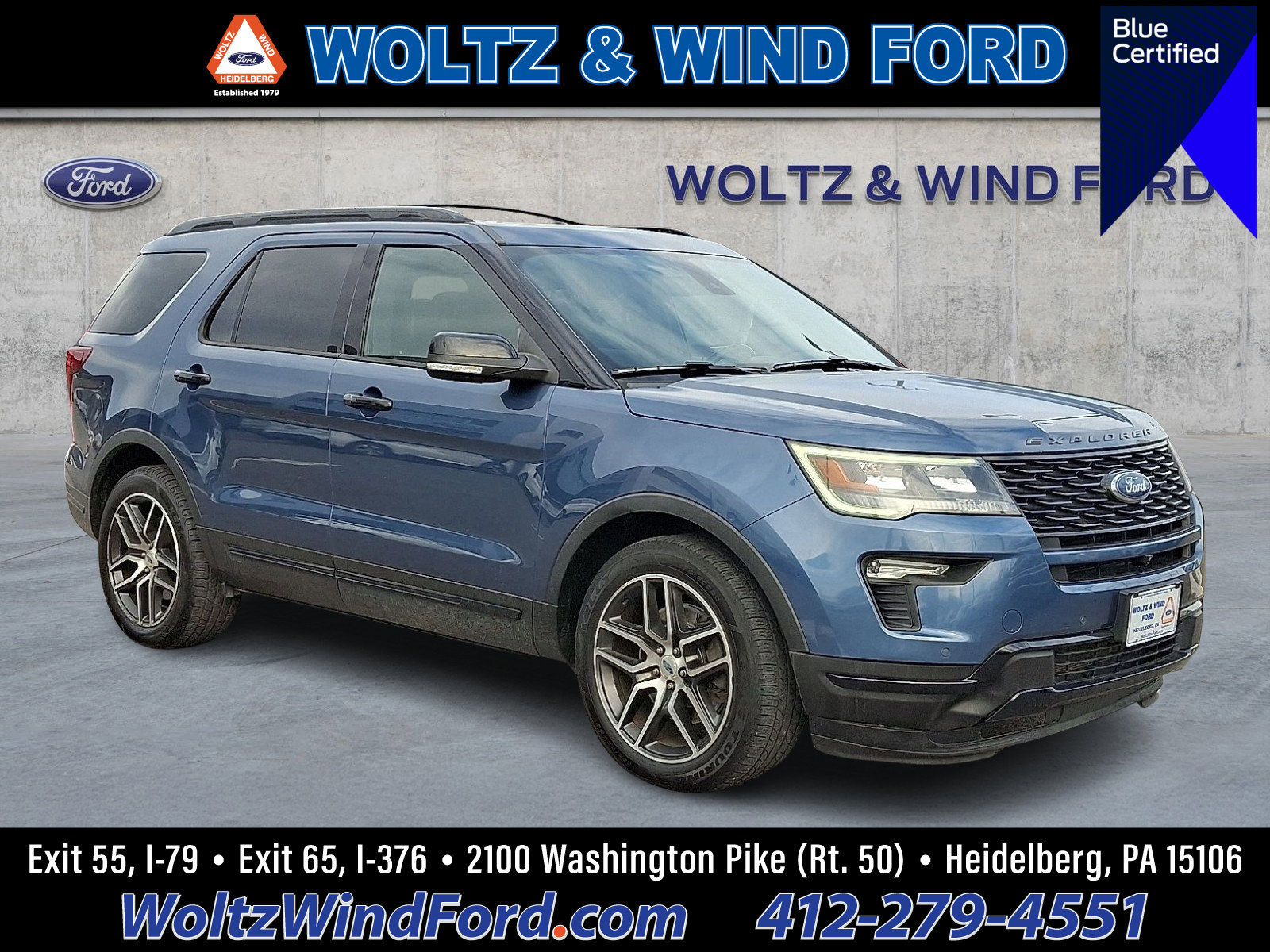 Certified 2019 Ford Explorer Sport w/ Equipment Group 401A image 1