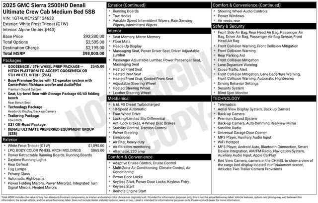 Used 2025 GMC Sierra 2500 Denali Ultimate AWD/4WD image 2