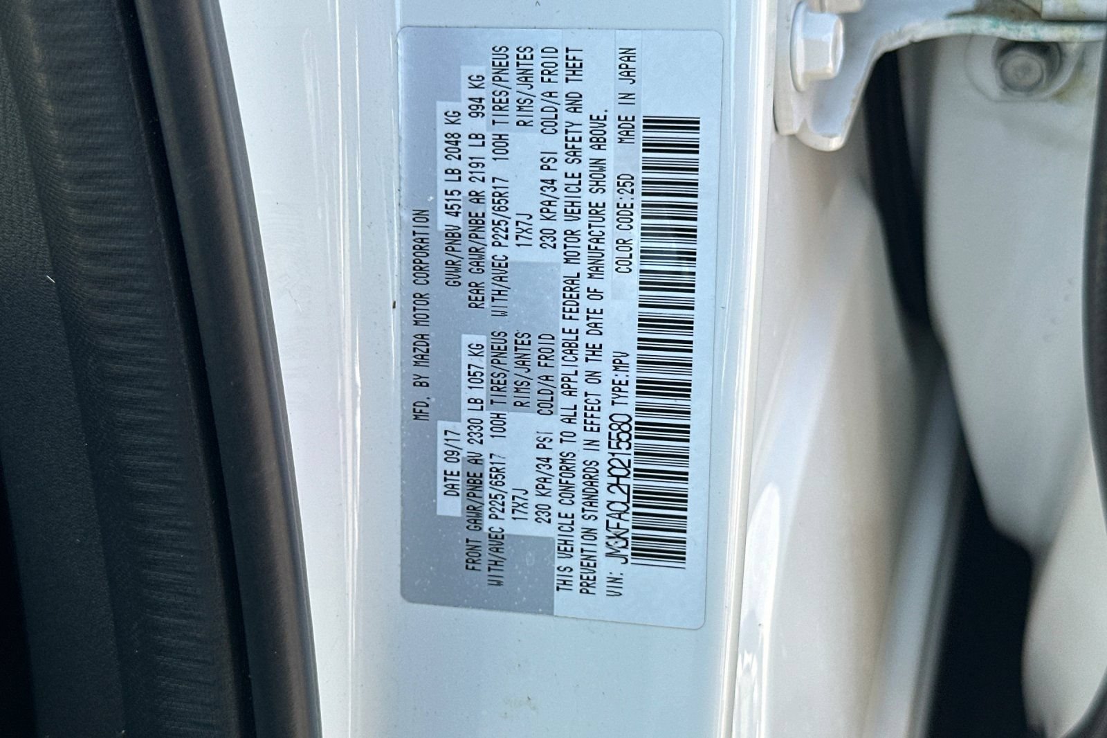 Used 2017 MAZDA CX-5 Touring w/ Preferred Equipment Package FWD image 57