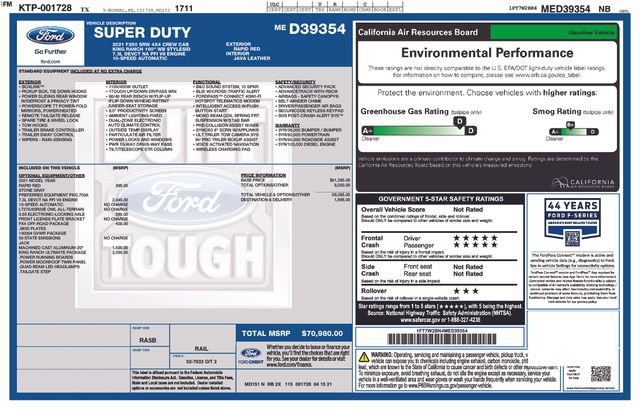 Certified 2021 Ford F250 King Ranch w/ King Ranch Ultimate Package image 29