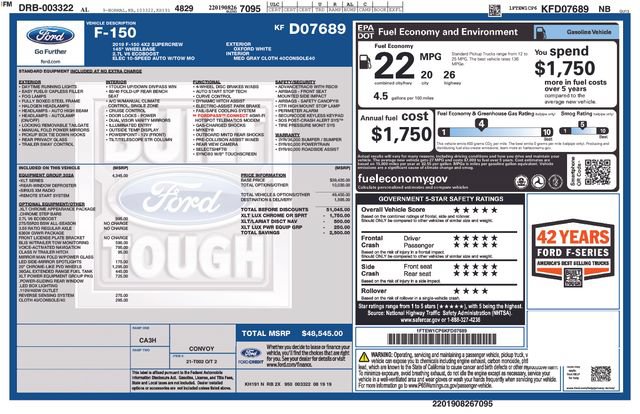 Certified 2019 Ford F150 XLT w/ Equipment Group 302A Luxury RWD image 27