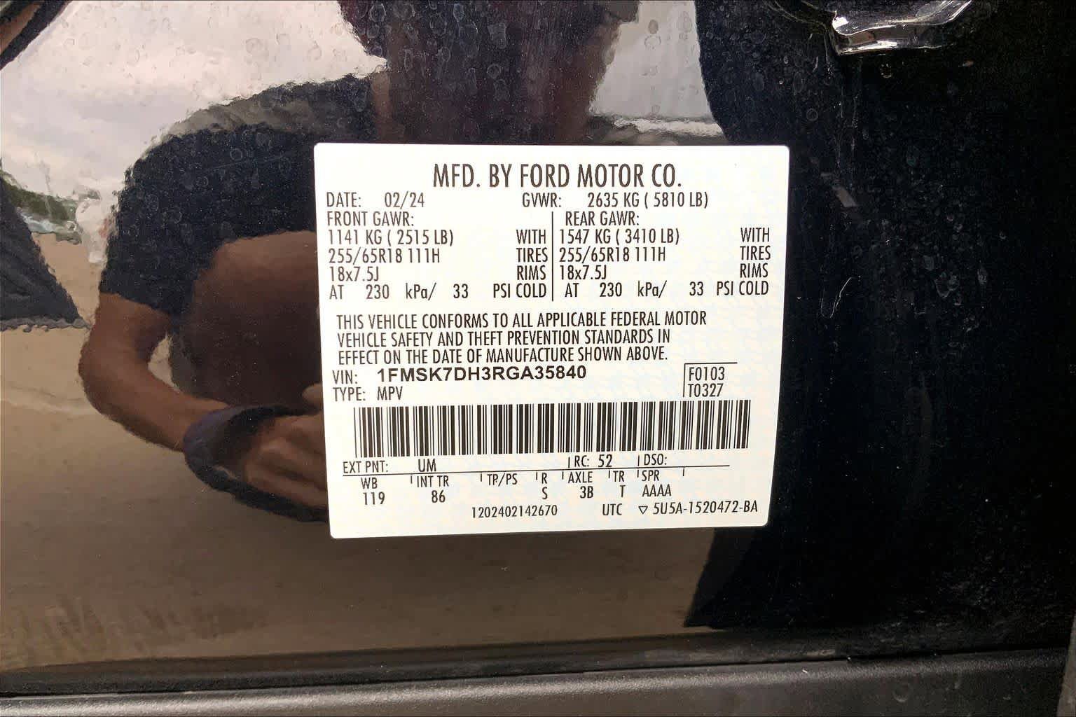 Certified 2024 Ford Explorer XLT RWD image 37