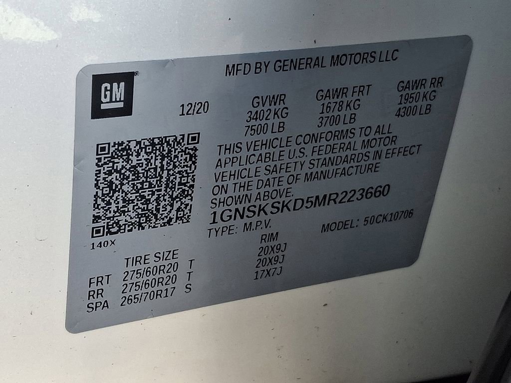 Used 2021 Chevrolet Tahoe Premier w/ Premium Package image 31