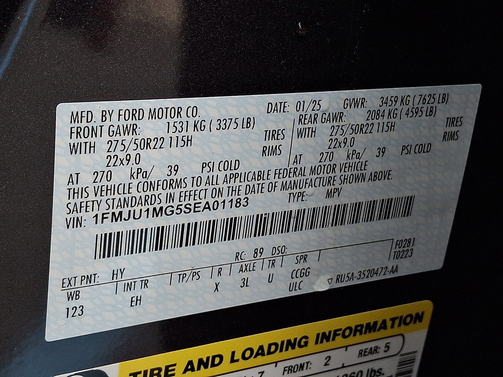 Certified 2025 Ford Expedition Platinum w/ Stealth Performance Package AWD/4WD image 29