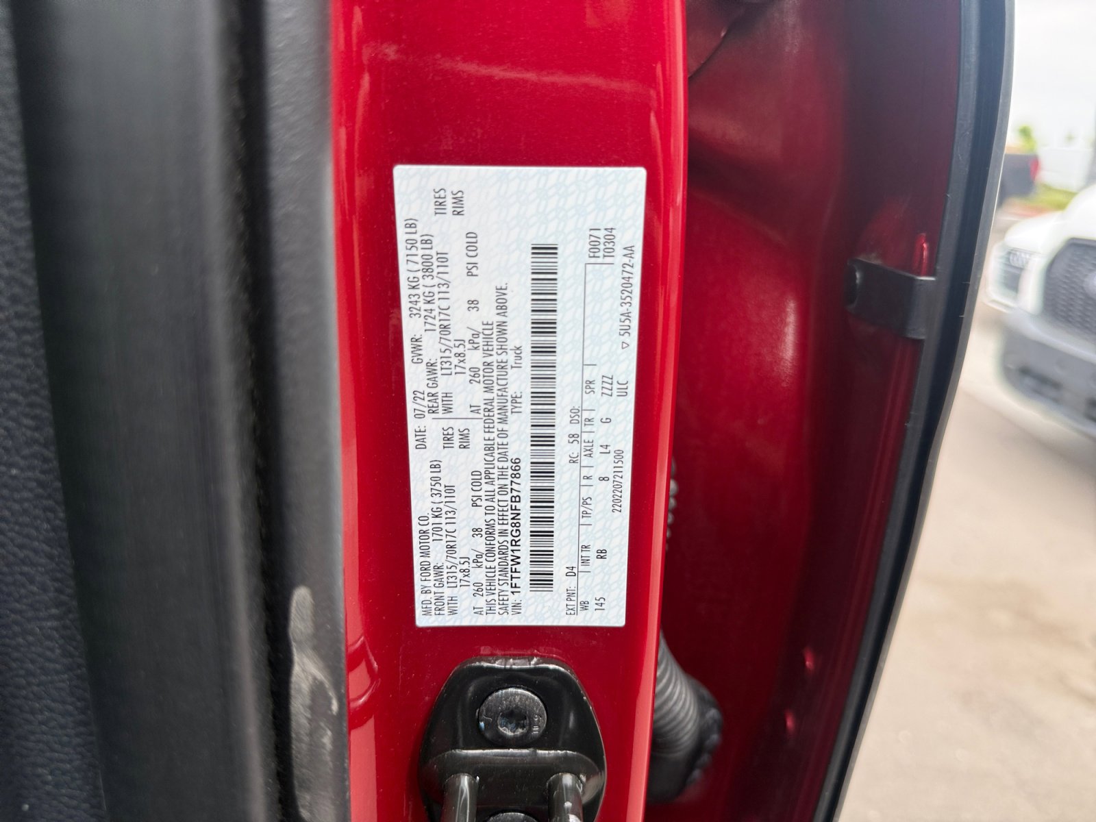 Certified 2022 Ford F150 Raptor w/ Equipment Group 801A High AWD/4WD image 34