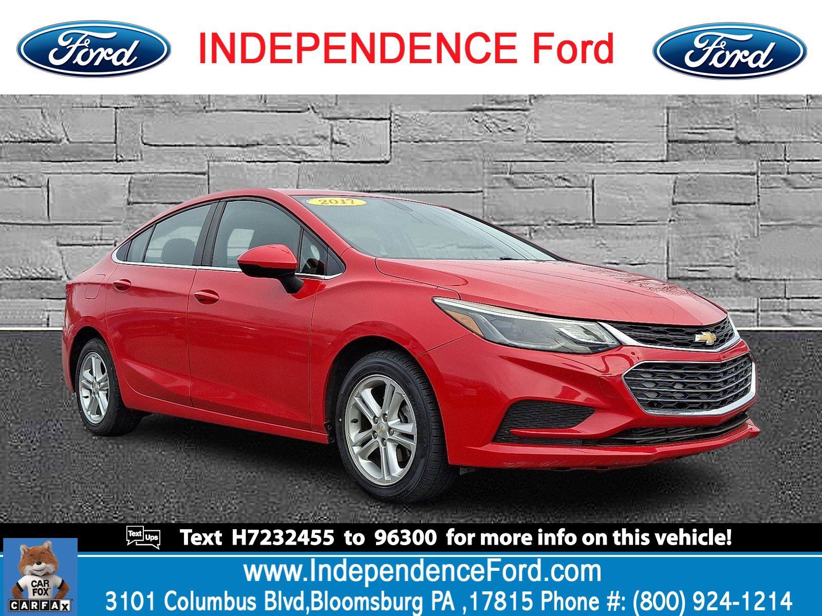 Used 2017 Chevrolet Cruze LT w/ Convenience Package image 1