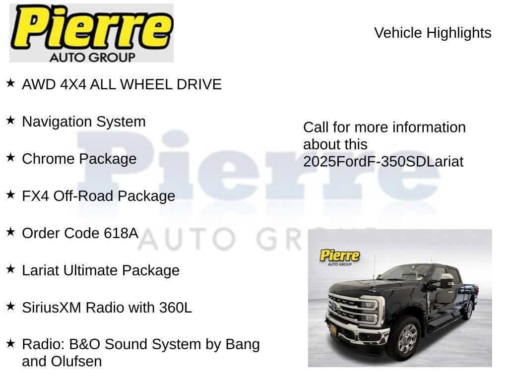 Certified 2025 Ford F350 Lariat w/ Lariat Ultimate Package AWD/4WD image 7