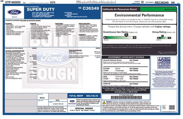 Certified 2024 Ford F250 XLT w/ FX4 Off-Road Package AWD/4WD image 15
