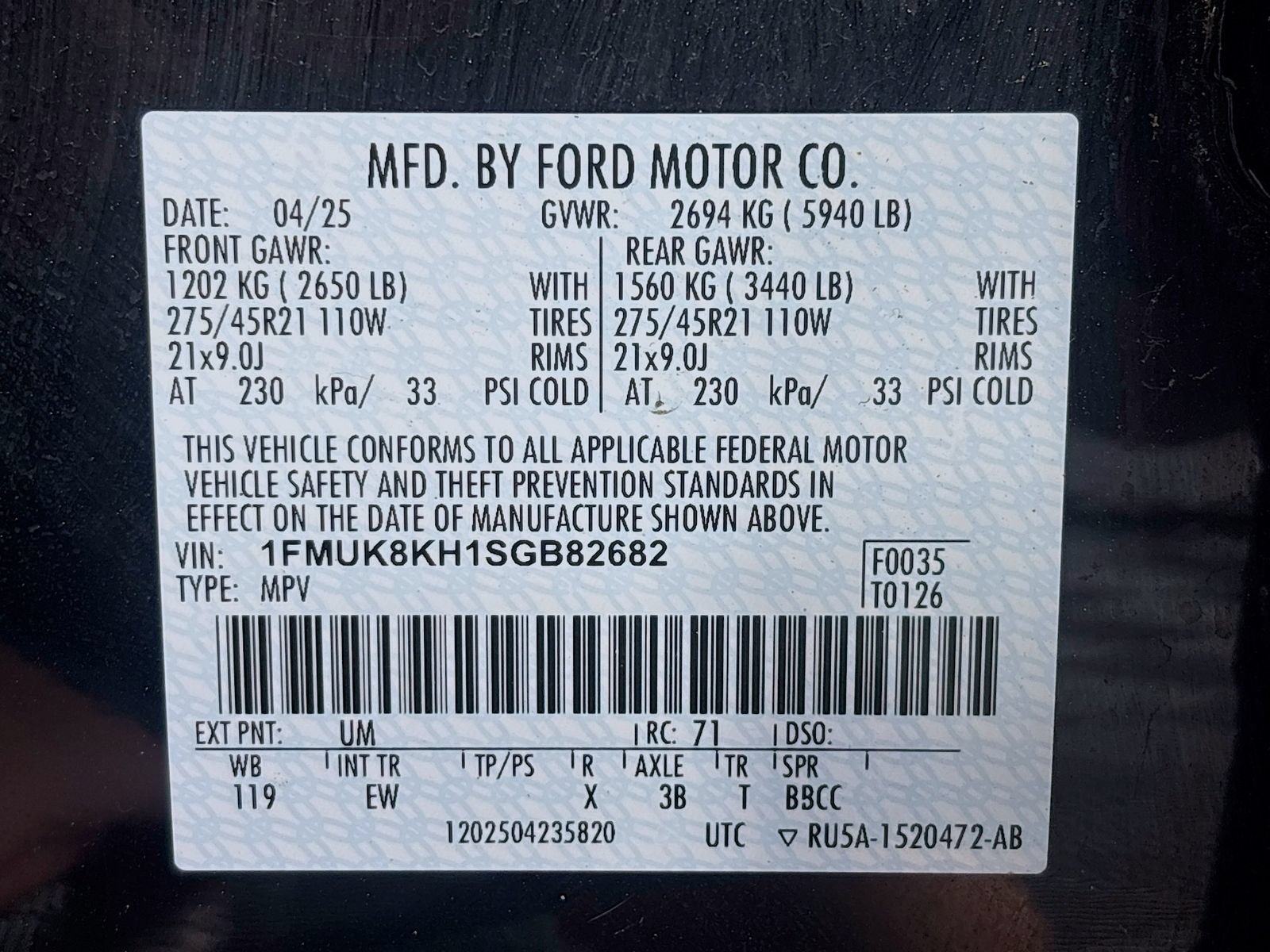 Certified 2025 Ford Explorer ST-Line w/ ST-Line Street Pack AWD/4WD image 33