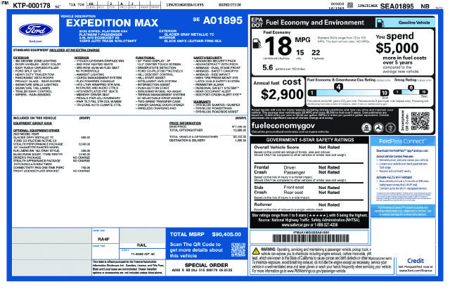 Certified 2025 Ford Expedition Max Platinum w/ Stealth Performance Package AWD/4WD image 29