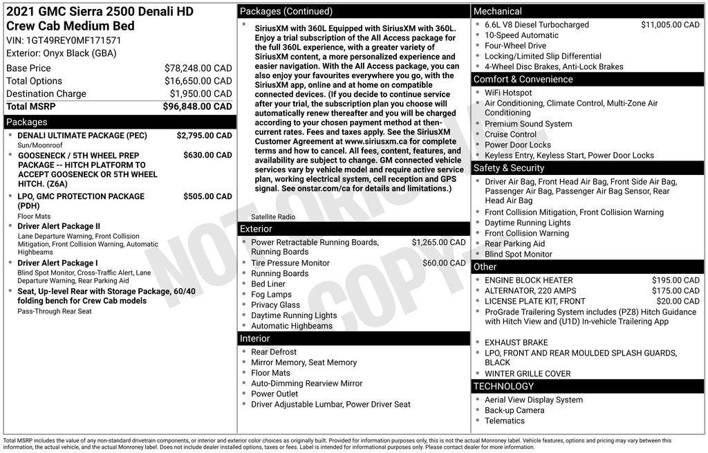 Used 2021 GMC Sierra 2500 Denali w/ Denali Ultimate Package AWD/4WD image 5