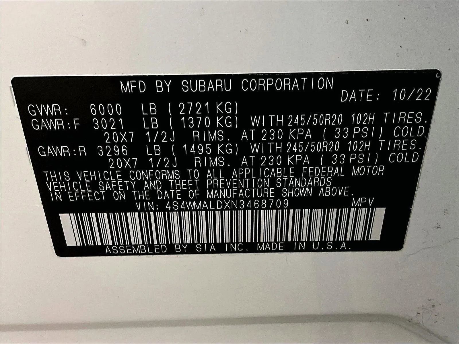 Used 2022 Subaru Ascent Limited w/ Technology Package image 34