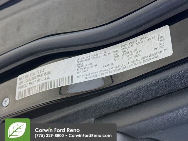 Used 2021 Jeep Grand Cherokee L Limited w/ Trailer Tow Group (B) image 35