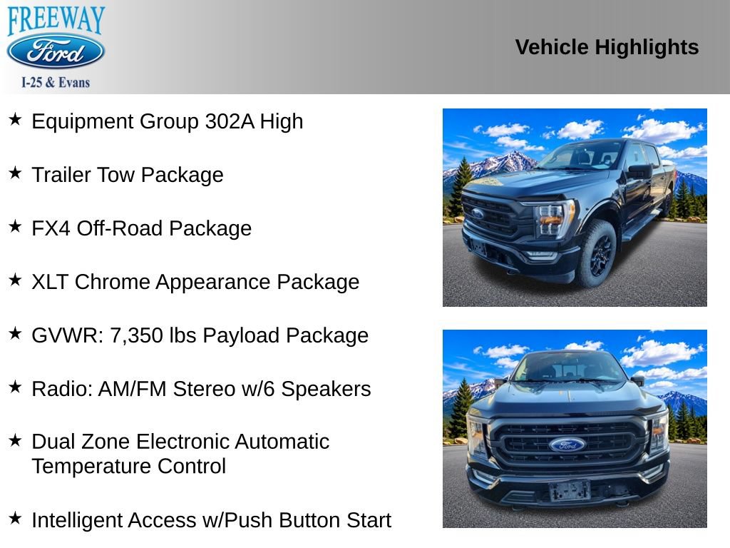 Certified 2022 Ford F150 XLT w/ Equipment Group 302A High AWD/4WD image 4