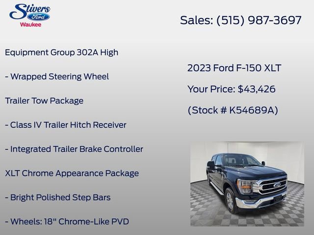 Certified 2023 Ford F150 XLT w/ Equipment Group 302A High image 20