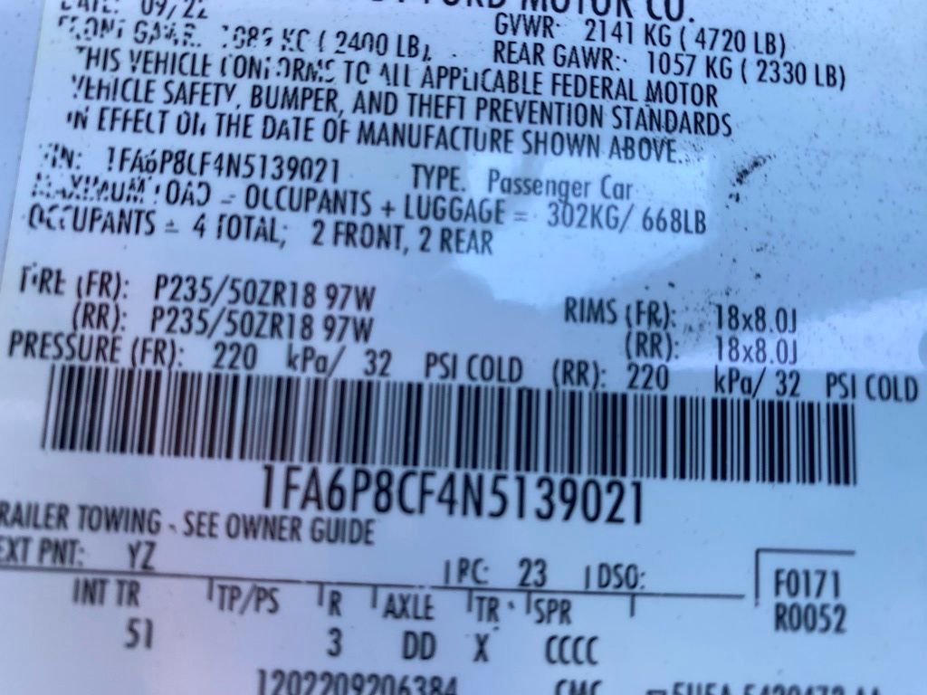 Certified 2022 Ford Mustang GT Premium w/ Equipment Group 401A image 30