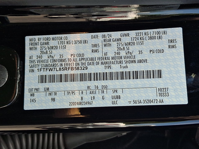 Certified 2024 Ford F150 Platinum w/ Equipment Group 702A High AWD/4WD image 29