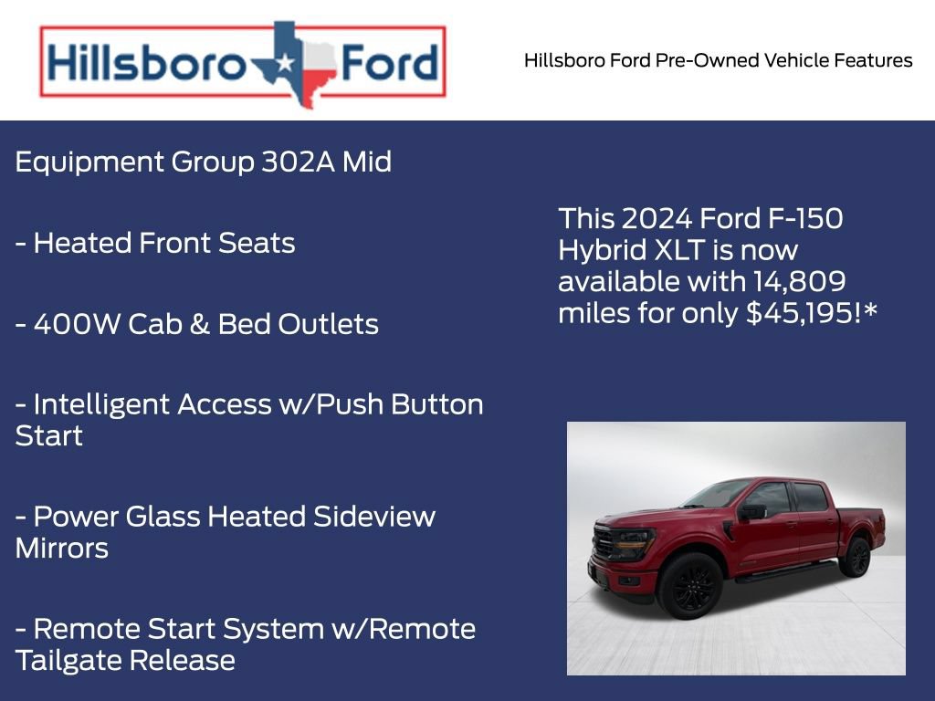 Certified 2024 Ford F150 XLT w/ Equipment Group 302A MID AWD/4WD image 9