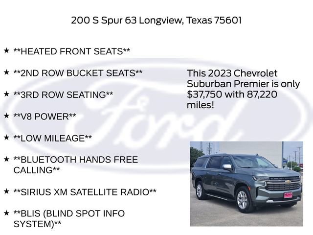 Used 2023 Chevrolet Suburban Premier RWD image 30