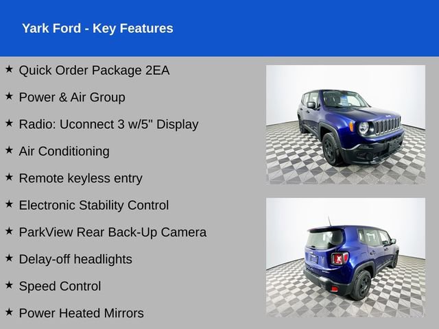 Used 2018 Jeep Renegade Sport w/ Power & Air Group image 10