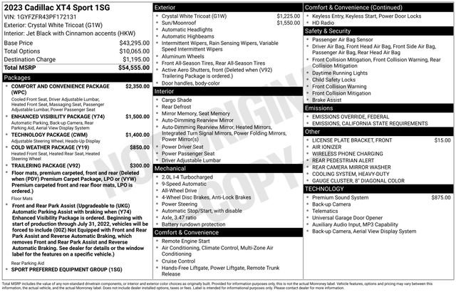 Used 2023 Cadillac XT4 Sport image 37