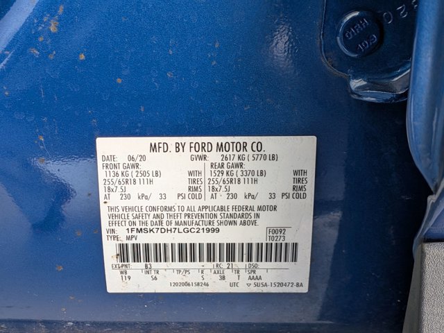 Certified 2020 Ford Explorer XLT w/ Equipment Group 202A image 35
