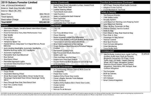 Used 2019 Subaru Forester Limited image 24