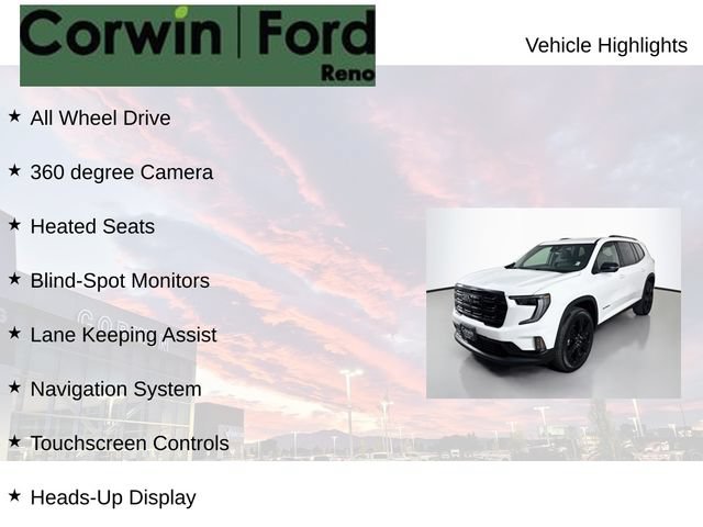 Used 2026 GMC Acadia Elevation w/ Black Edition AWD/4WD image 8