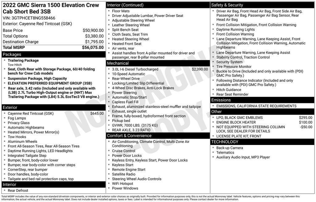 Used 2022 GMC Sierra 1500 Elevation image 31