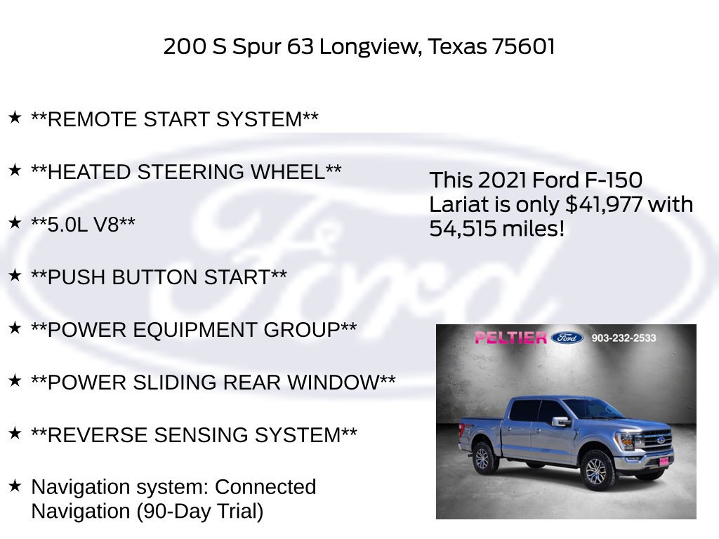 Certified 2021 Ford F150 Lariat w/ FX4 Off-Road Package AWD/4WD image 22