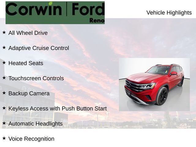 Used 2022 Volkswagen Atlas SE image 2