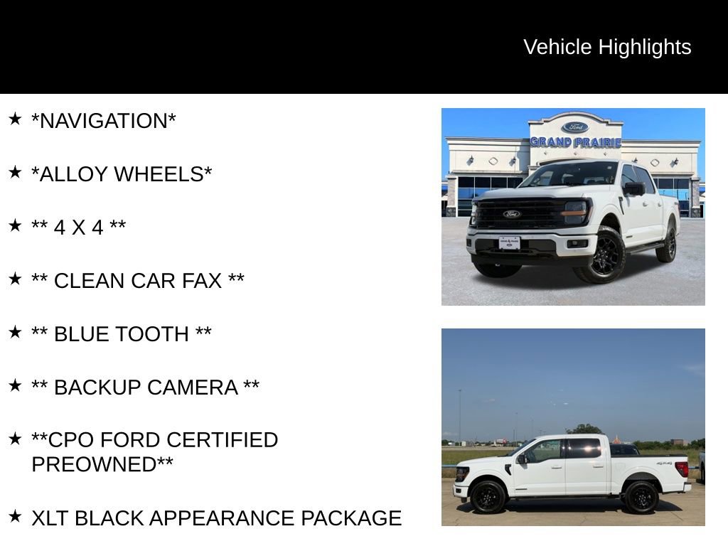 Certified 2024 Ford F150 XLT w/ Equipment Group 302A MID AWD/4WD image 4