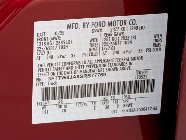 Certified 2025 Ford Maverick XLT w/ XLT Luxury Package AWD/4WD image 24
