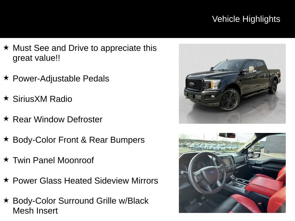 Certified 2020 Ford F150 XLT w/ Equipment Group 302A Luxury AWD/4WD image 31